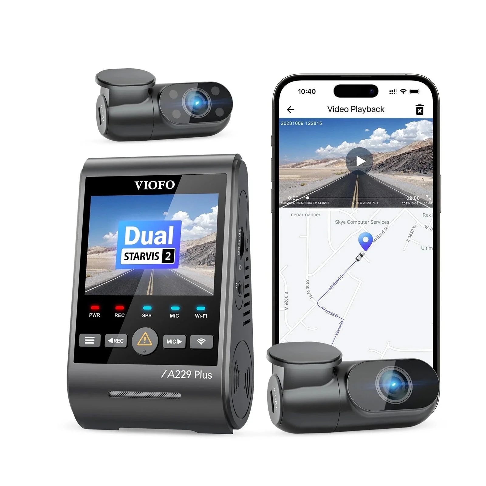 Triple Camera Package - Professional Dash Cam Installation San Diego